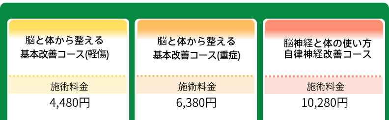 施術料金プラン